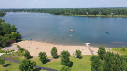 Phalen Beach from the air