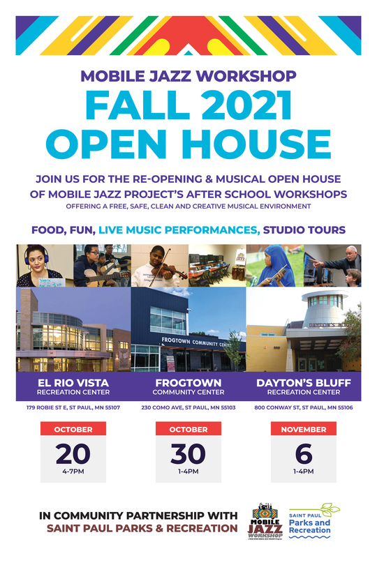 Mobile Jazz Project Open House Flyer