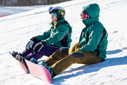 Snowboard instructors on Como Ski Hill