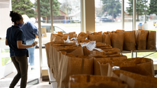 Free meal distribution at Arlington Hills Community Center