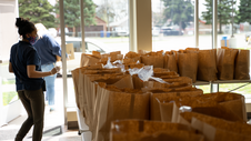 Free meal distribution at Arlington Hills Community Center