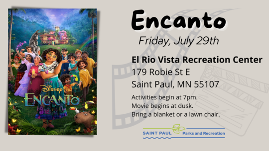 Movies in the Parks at El Rio Vista Rec Center on July 29