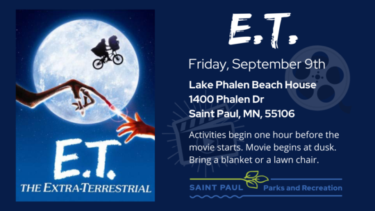 E.T. Movies in the Parks flyer- Sept 9