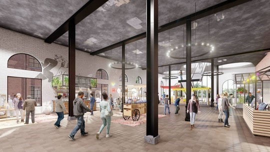 Rendering of the proposed Hamm's marketplace (courtesy of JB Vang Partners, Inc.)