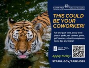 job posting for Parks & Rec
