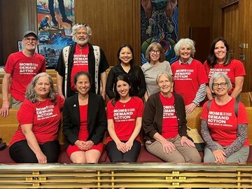 Moms Demand Action group after the passage of Safe Gun Storage