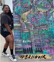 Artist Briauna Williams, Paint the Pavement project