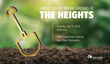 Groundbreaking event at The Heights