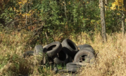 dumped tires