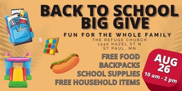Back to School event at The Refuge Church