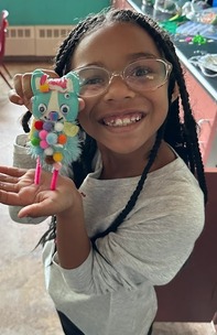 Youth with craft project