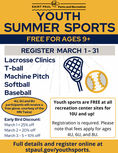 youth summer sports registration