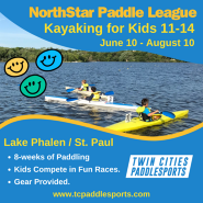 Youth kayaking_Twin Cities Paddlesports flyer_2024