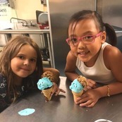 Youth with ice cream cones