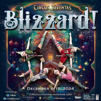 Circus Juventas holiday show "Blizzard" artwork 