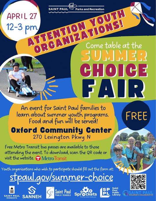 summer choice fair tabling flyer