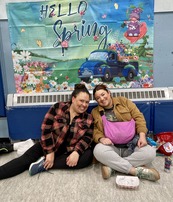 Two adults at spring event