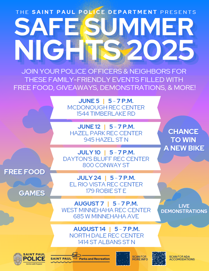 Safe Summer Nights 2025 schedule