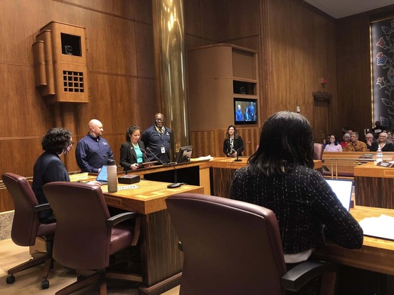 Council President Noecker reading resolution honoring all veterans and military personnel for Veterans Day. - November 5, 2025