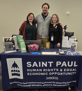 HREEO Staff Tabling at a Resource Fair