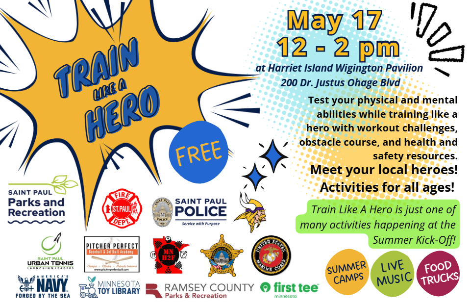 Train Like A Hero 2026 flyer_half sheet