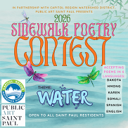 A flyer for the 2026 Sidewalk Poetry Contest.