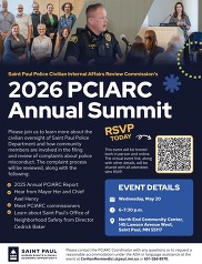 A flyer for the PCIARC Annual Summit.