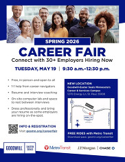 A flyer for the Goodwill-Easter Seals career fair.