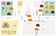 A map for the Saint Anthony Park Arts Festival.