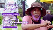 A flyer for the Community Peace Celebration.
