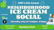 A flyer for the HMC ice cream social.