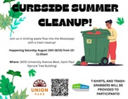 A flyer for UPDC and HMC trash clean up. 