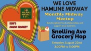 A flyer for the Grocery Shop Hop