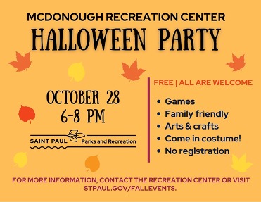 McDonough Rec Center Halloween Party – October 28