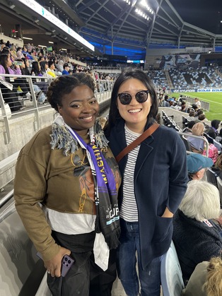 Pictured left to right: School Board Member Erica Valliant, Council Member Kim