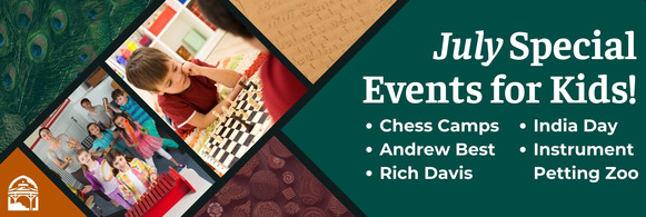 July Kids Events Banner