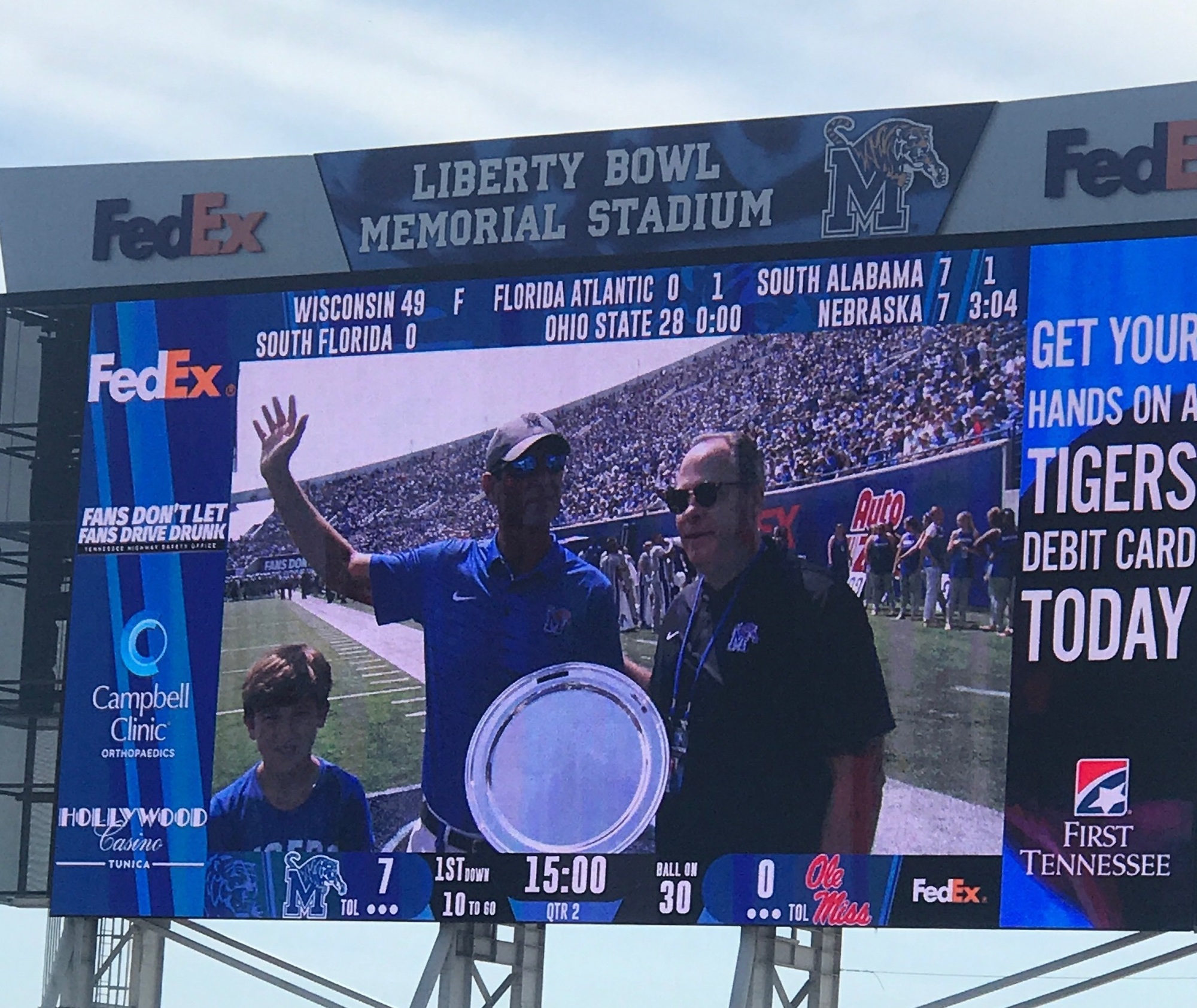 Reid Hedgepeth at the Liberty Bowl
