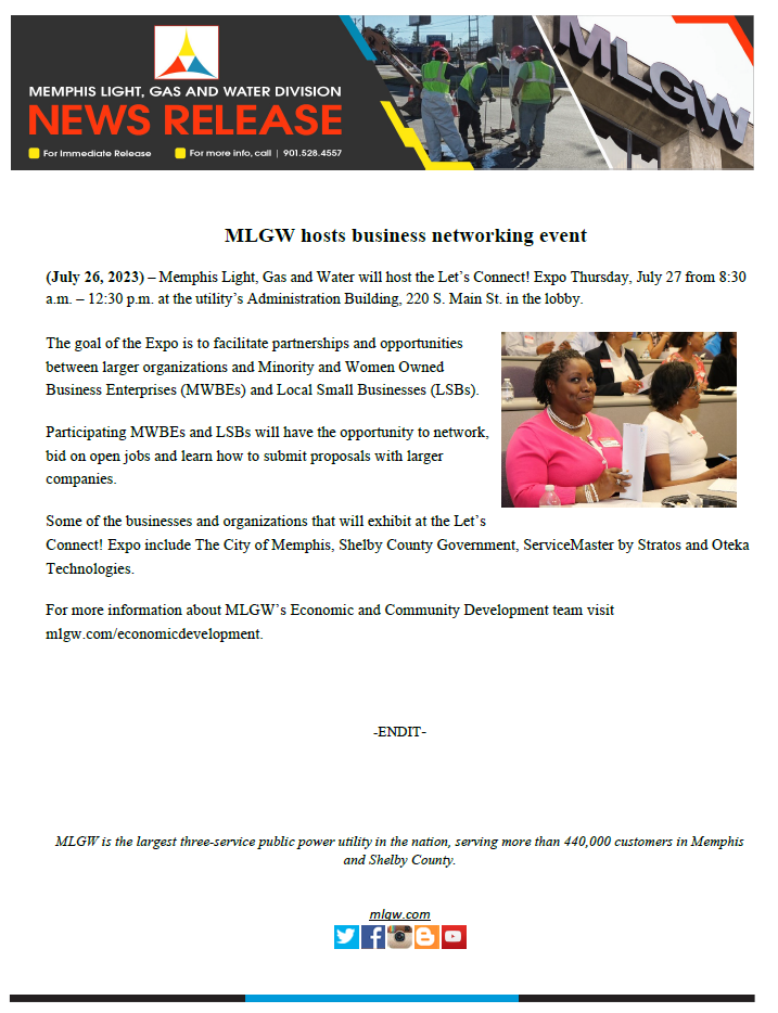 MLGW hosts business networking event