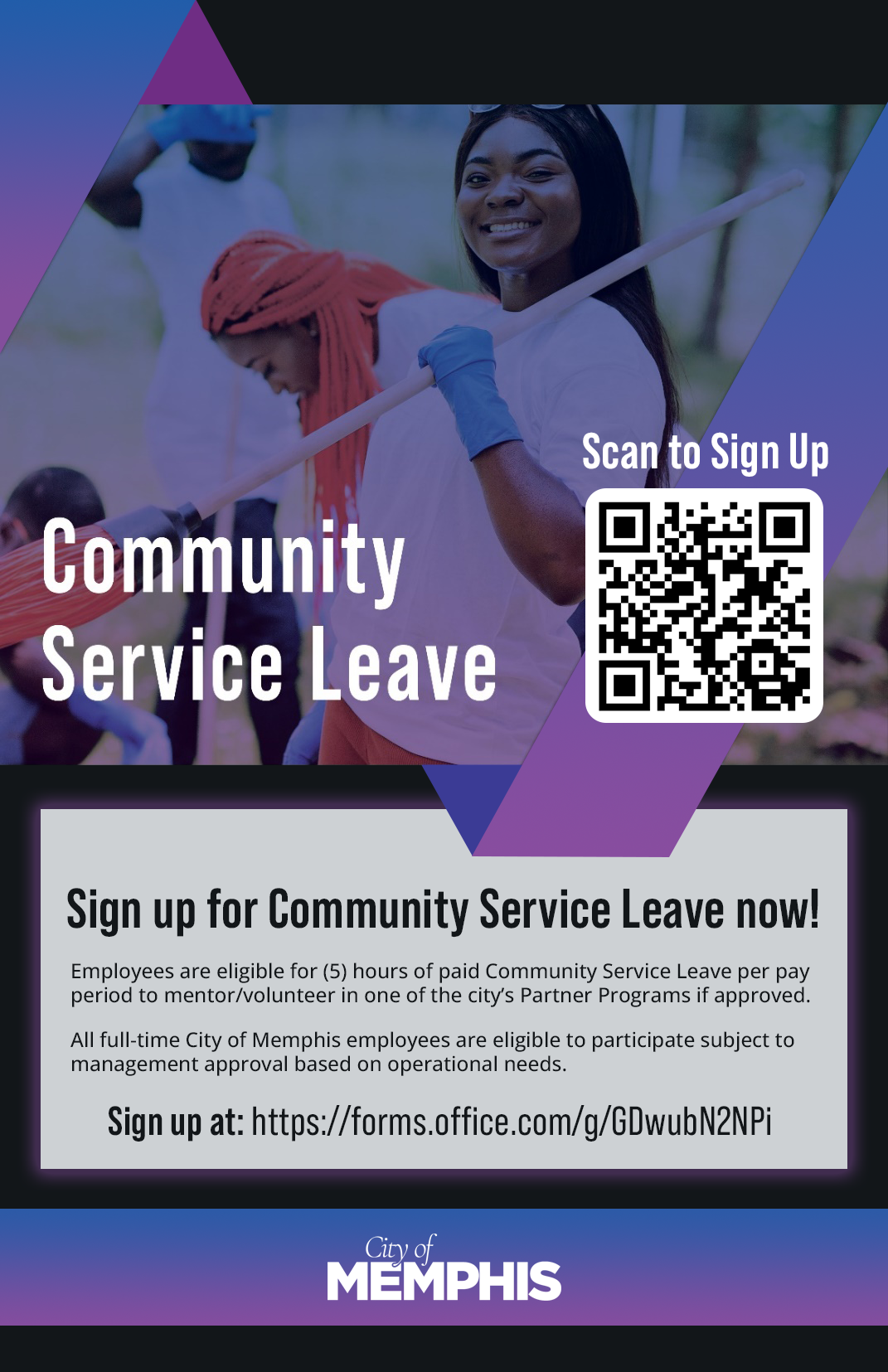 Community Leave Community Service Leave - Sign up Today!