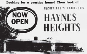 Haynes Heights advertisement 1956