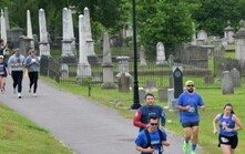 Runners in Nashville City Cemetery