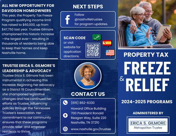 2024 Tax Relief Brochure Outside