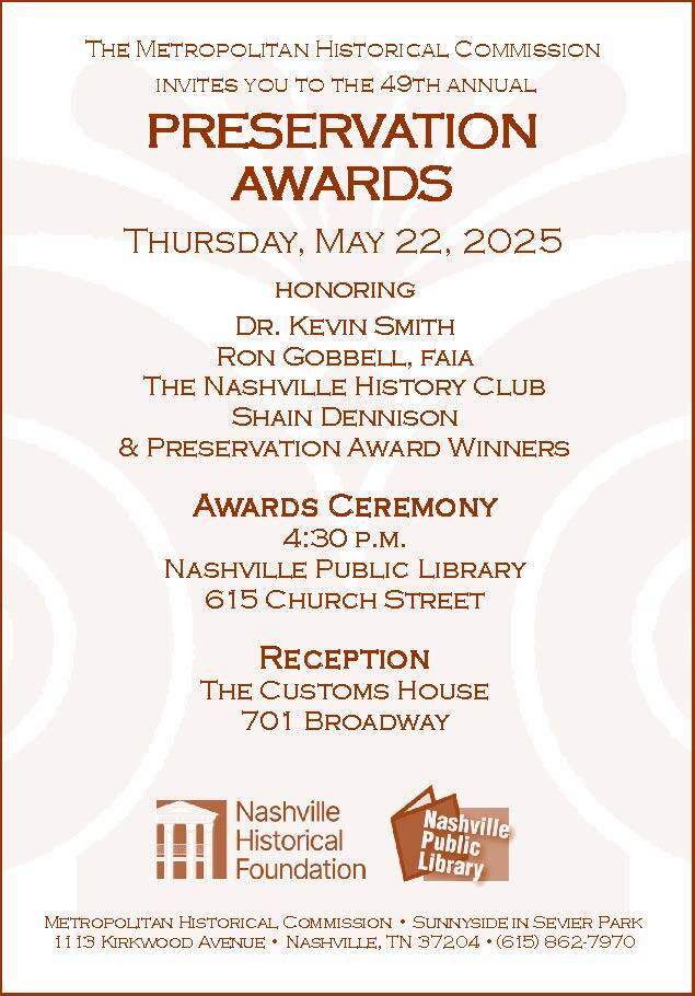 2025 Preservation Awards invitation