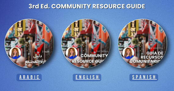 Arabic, Spanish, English Guidebook GFX