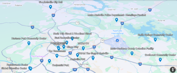 January 2026 Newsletter Outreach map