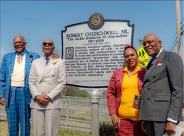 Robert Churchwell marker dedication