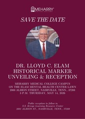 Save the Date for Dr. Lloyd C Elam Historical Marker Dedication
