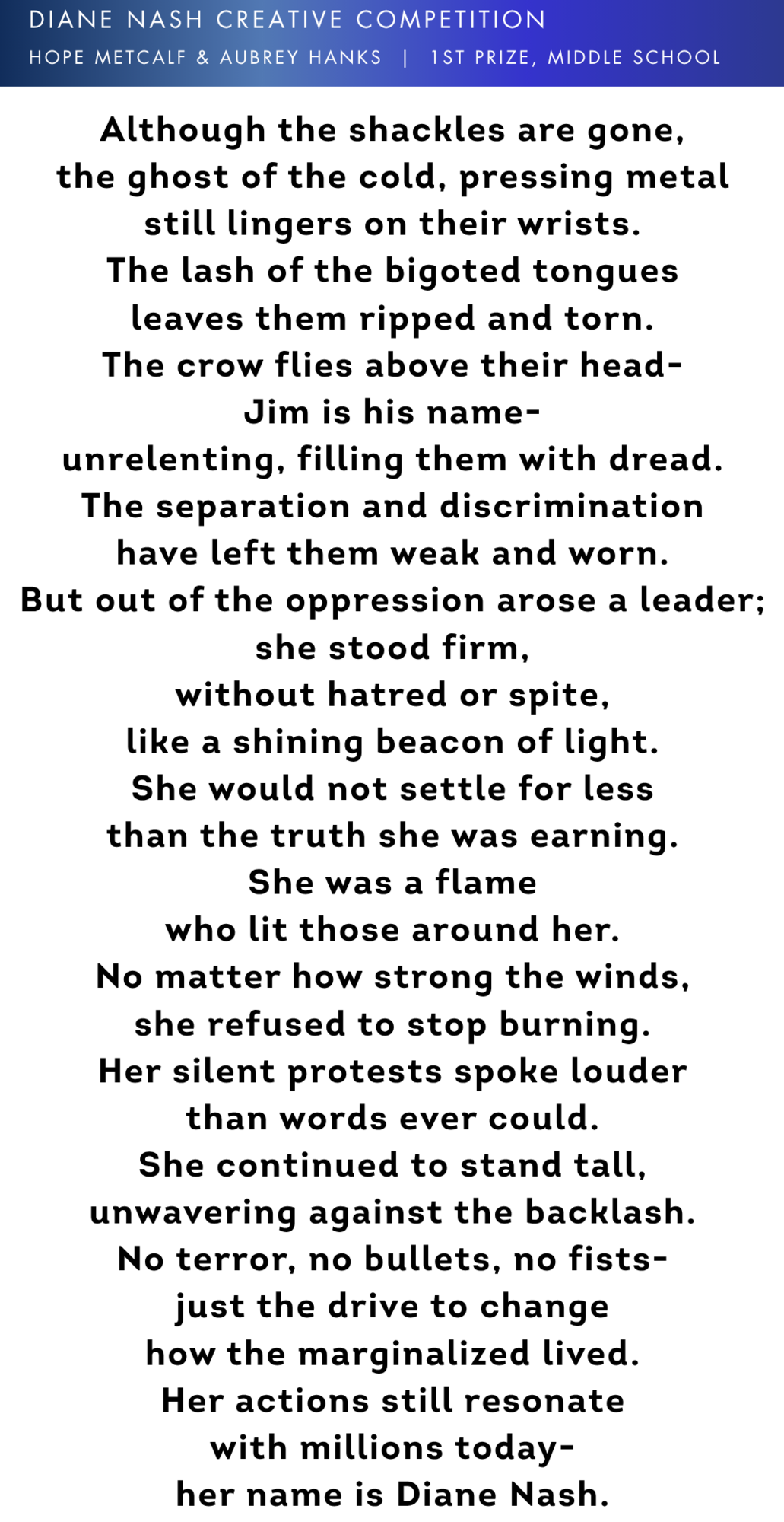 Aubrey and Hope Poem