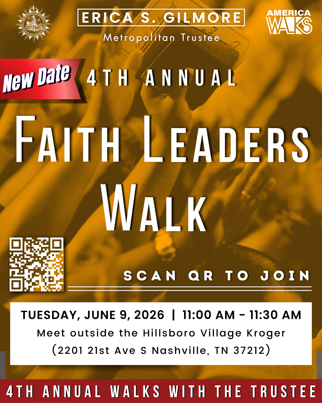 Rescheduled Faith Leaders Walk