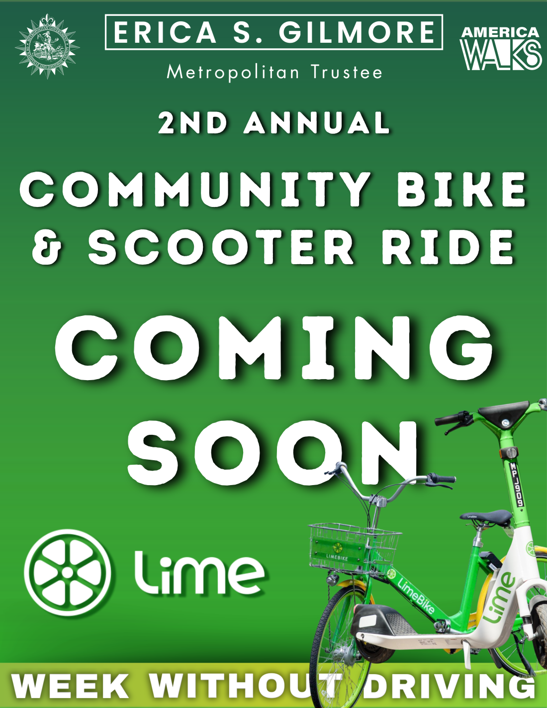 2026 Community Bike & Scooter Ride Coming Soon Flyer